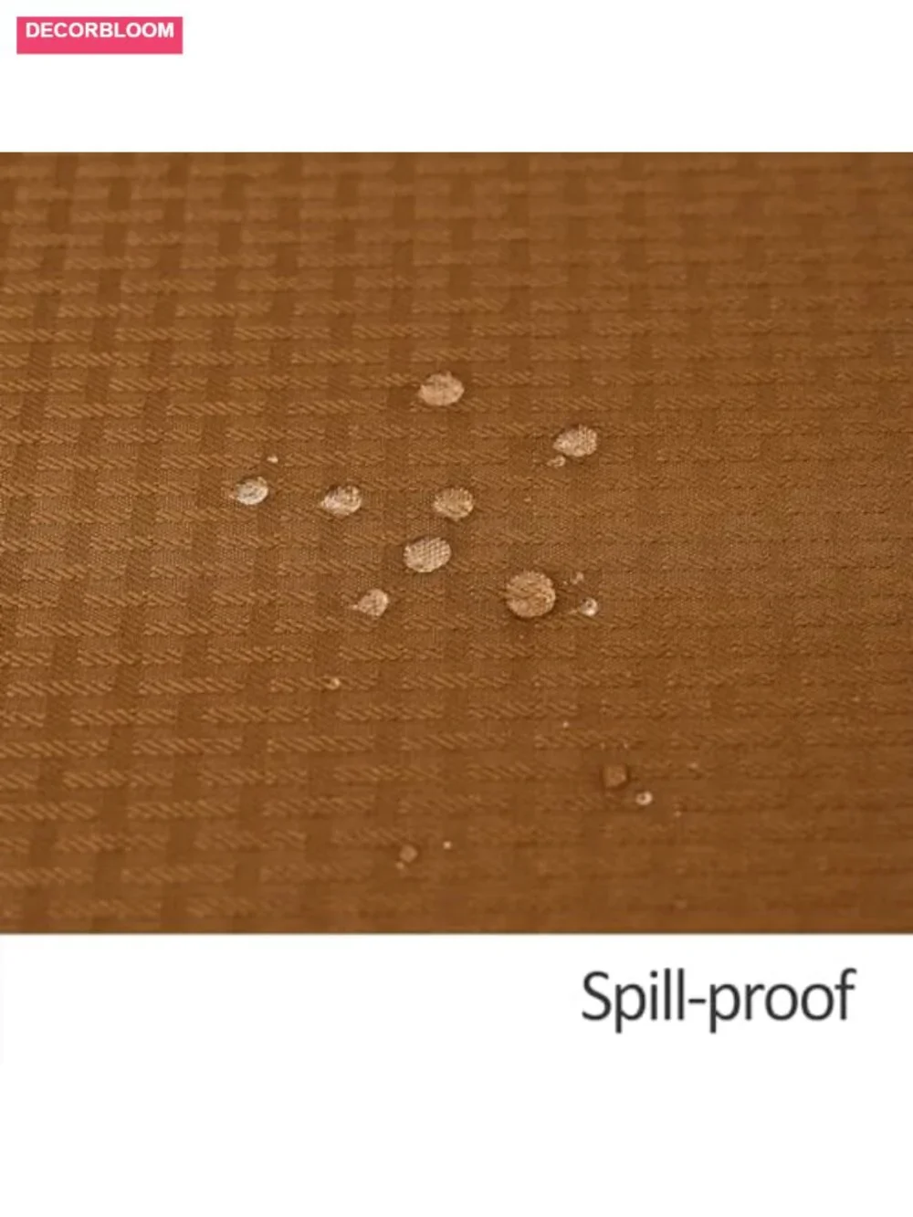 Waterproof Spillproof Wrinkle Resistant Weaved Texture Tablecloth 52x70